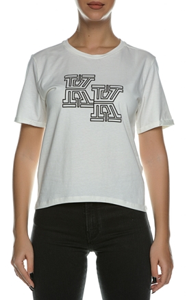 Kendall&Kylie-Tricou cu logo grafic K&K